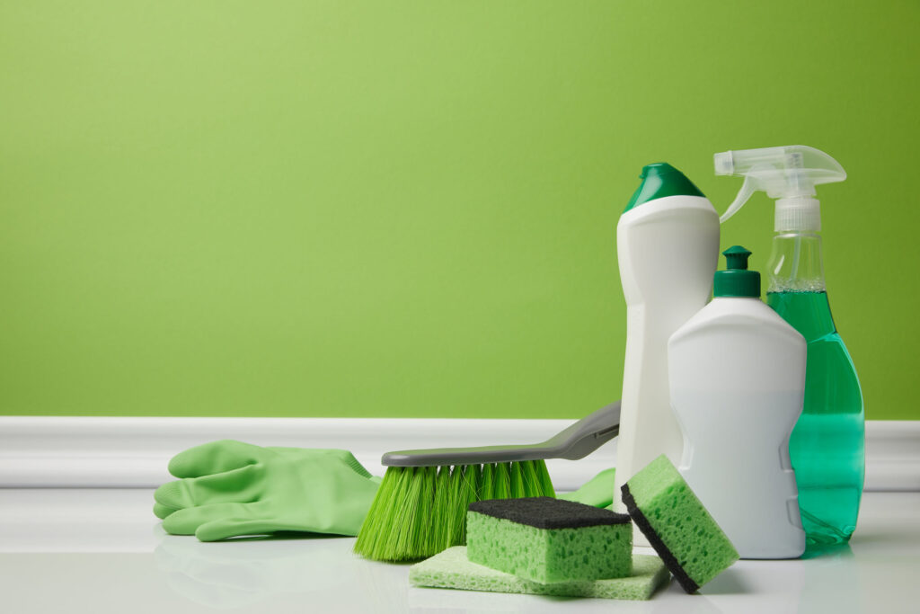 green cleaning supplies