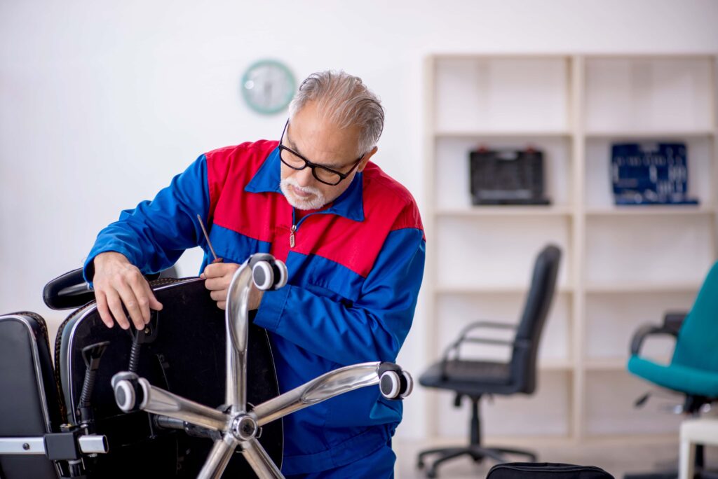 Office Chair Wheel Removal Process