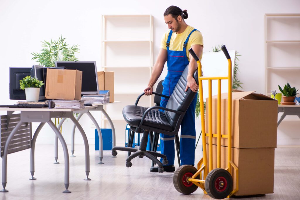 Preparing Work Area For Office Chair Wheels Cleaning